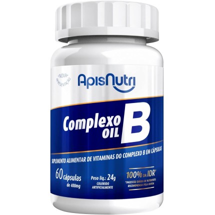 Complexo B Oil 250mg (60 caps), Apisnutri