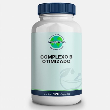 Complexo B Otimizado, Suplemento Vitamínico, 120 Cápsulas