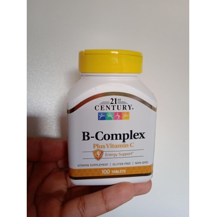 Complexo B + Vitamina C 100 Tabletes 21st Century
