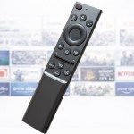 Controle Remoto Compatível Samsung para Smart TV — Teclas de Atalho para Netflix, Prime Video e + 2 - Funciona em Modelos 4K, QLED, Crystal, Neo QLED e OLED — Não Precisa Configurar