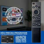 Controle Remoto Compatível Samsung para Smart TV — Teclas de Atalho para Netflix, Prime Video e + 2 - Funciona em Modelos 4K, QLED, Crystal, Neo QLED e OLED — Não Precisa Configurar - Imagem 2