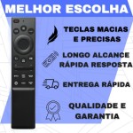 Controle Remoto Compatível com Samsung Smart TV LED UHD QLED 4K | com Botões Rápidos Netflix, Prime Video, Disney+ e Globoplay | Fácil de Usar | Não Precisa Configurar - Imagem 2