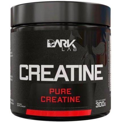 Creatina Pura Dark Lab 300g, Monohidratada 100% de Pureza, Sem Glúten, Sem Sabor