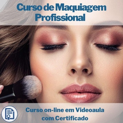 Curso on-line em videoaula de Maquiagem Profissional com Certificado