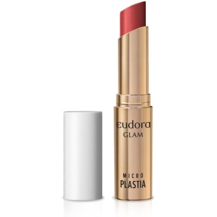 Eudora Batom Vermelho Ruby Glam Microplastia 3,3g