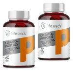 Extrato de Própolis 650mg + Vit D3 2000ui + Vit Complexo B + Vit E, C, A, Selênio E Zinco - 2 Potes - 120 Cápsulas