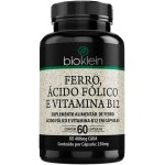 Ferro, Ácido Fólico e Vitamina B12-60 Cápsulas - Bioklein