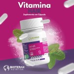 HAIR 90 Cápsulas BIOTERAH Suplemento Alimentar Cabelos e Unhas Zinco e Vitaminas B6 e B7 Antioxidante - Imagem 2