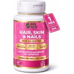 Hair Skin & Nails | Rico em Biotina | Vitaminas do Complexo B + Mix de Minerais | Suplemento para Cabelo, Pele e Unhas | 60 Cápsulas