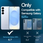 JETech Capa para Samsung Galaxy S25+ / S25 Plus 5G com 2 Protetores de Película de Vidro Temperado e Protetor de Lente de Câmera, 5 em 1 Case Capinha à Prova de Choque que Não Amarela (Claro) - Imagem 2