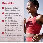 Jarrow Formulas Metil B12 e Folato de Metil - 100 Comprimidos mastigáveis, Limão - Vitamina B12 e B9 Bioativa - Auxilia na produção de energia, Função Cerebral e Metabolismo - Sem Glúten - 100 Porções - Imagem 2