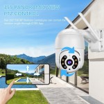 KIT 2 Câmeras de Segurança Domo WiFi PTZ externa, Câmera IP sem fio com visão de 360°, Visão noturna colorida, Áudio bidirecional, Detecção de movimento, Alerta de atividade - BELLA NET - Imagem 2