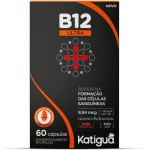 Katiguá, Vitamina B12, Ultra, Dose Máxima, Sem sabor, 60 Cápsulas Softgel • 60 doses, Preto