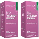 Kit 2 Bio Vitamina B12 Metilcobalamina 20ml Puravida