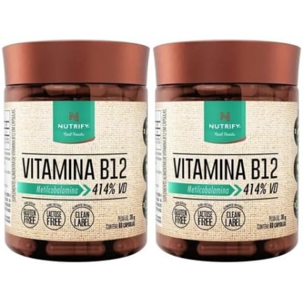Kit 2 Unidades Metilcobalamina B12, 60 Cápsulas
