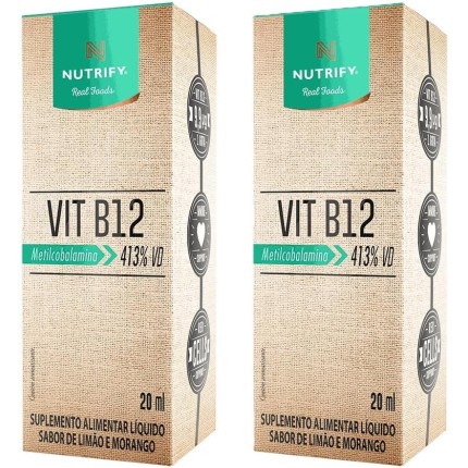 Kit 2X: Vitamina B12 Líquida Nutrify 20ml