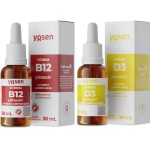 Kit 2x Vitaminas B12 Yosen 30ml + Vitamina D3 Ydrosolv 30ml Líquida