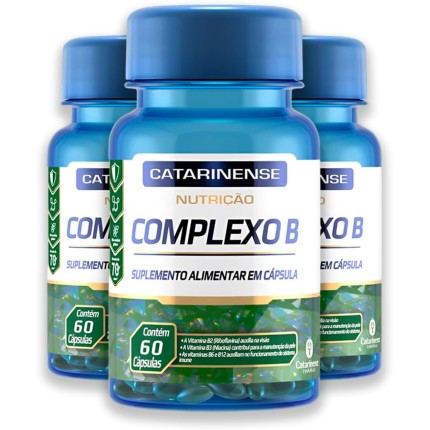 Kit 3 Complexo B Catarinense 60 Cápsulas