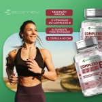 Kit 4Un Complexo B Com Biotina e Ácido Folico Concentrado 500mg 60Cáps Kit 8 Meses Ecomev - Imagem 2
