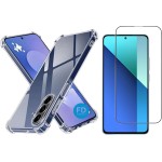Kit Capinha Capa para Samsung Galaxy S25 FE Anti-Impacto Premium Transparente + Película de Cerâmica 9D – FD Acessórios.