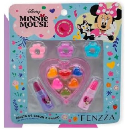Kit Maquiagem Teen Minnie - FENZZA Disney Minnie Mouse Makeup - Presente Menina, Ref DIS044