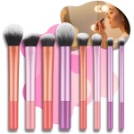 Kit de Pincéis de Maquiagem com 8 Peças, Cerdas Sintéticas Macias, Conjunto Completo para Base, Pó, Blush, Corretivo, Iluminador, Sombras e Contorno – Qualidade Premium LNSTORE®