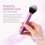 Kit de Pincéis de Maquiagem com 8 Peças, Cerdas Sintéticas Macias, Conjunto Completo para Base, Pó, Blush, Corretivo, Iluminador, Sombras e Contorno – Qualidade Premium LNSTORE® - Imagem 2