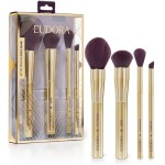 Kit de Pincéis para Maquiagem Festa Gold Shine