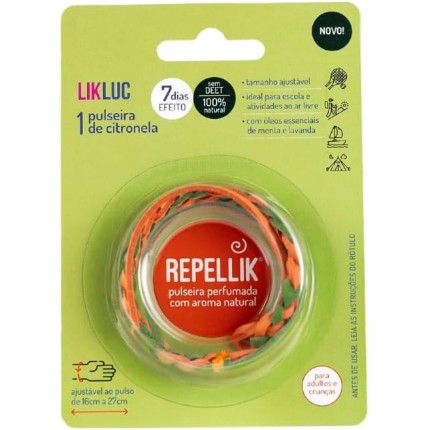 Likluc Pulseira de Citronela Repellik