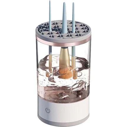 Limpador de Pincéis de Maquiagem Elétrico USB – Limpeza Rápida e Eficiente de Pincéis | Compacto, Portátil e Fácil de Usar