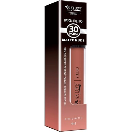 MAXLOVE Batom Nude Matte 30H 665 Max Love