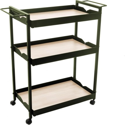 METALTRU - Carrinho Multiuso Metalon, Verde com Legno.