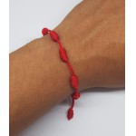 MYSTIC JEWELS By Dalia – Pulseira Kabbalah – 7 nós de fio vermelho – Unissex – Ajustável – Proteção para os olhos – Boa sorte – Boa sorte - Imagem 2