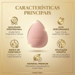 Macrilan Esponja Ep09 Gota Para Maquiagem - Rosa