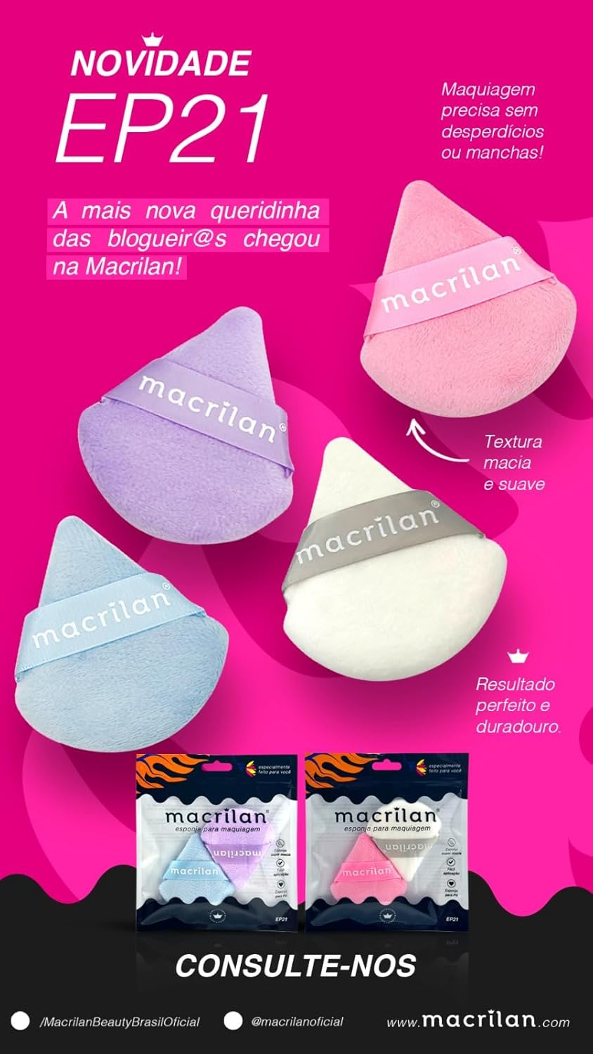Macrilan-Esponja-Para-Acabamento-De-Maquiagem-Dupla-Sem-Latex-Ep21.jpg Macrilan Esponja Para Acabamento De Maquiagem Dupla Sem Latex Ep21 - Cores Sortidas