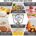Máquina de pipoca chinesa de 520 ml, máquina de canhão de pipoca chinesa, pipoqueira de alta pressão, máquina de pipoca manual de aço inoxidável para diversão de festa de reunião de família com 2 - Imagem 2