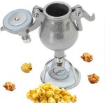 Máquina de pipoca manual, máquina de pipoca de alta pressão de 100 ml, máquina de milho pop tradicional chinesa, mini amplificador de alimentos de canhão manual de aço inoxidável - Imagem 2