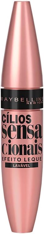 Maybelline-NY-Cilios-Sensacionais-Mascara-de-Cilios-Lavavel-Efeito-Leque.jpg Maybelline NY Cílios Sensacionais Máscara de Cílios Lavável, Efeito Leque com Volume e Definição, Longa Duração e Não Empelota, Cor Preto Intenso, 9,5ml
