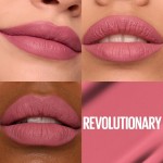 Maybelline SuperStay Matte Ink Batom Líquido Matte Longa Duração 16H com Aplicador Preciso, Não Transfere e Cor Intensa, Acabamento Matte Confortável, Cor 180 Revolutionary Rosa Malva, 5ml - Imagem 2