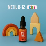 Metil B-12 Kids, Metilcobalamina em Gotas, Sabor Frutas Vermelhas, Zero Açúcares, Unidade 20ml, Bigens (Unidade) - Imagem 2