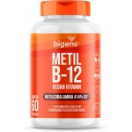 Metil B-12 Vegan Vitamin Metilcobalamina 414% VD, 60 cápsulas, Biogens