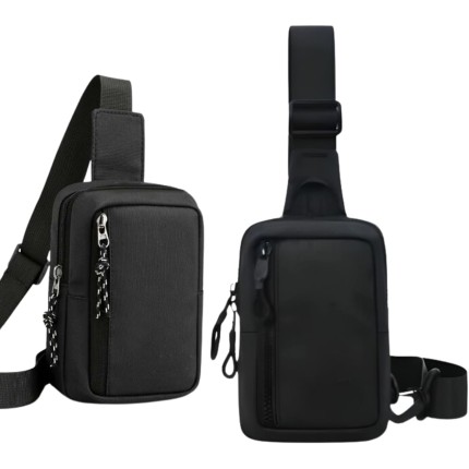 Mini Bag Bolsa Transversal Tiracolo Pochete De Ombro Ant Furto Unisex Impermeável Resistente Zípe e Alça Ajustável