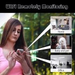 Mini Câmera WiFi Visão Noturna Incluída e Microfone, Câmera IP de Vigilância Sem Fio 1080P HD Micro Monitor de Detecção de Movimento 160° Grande Angular Monitoramento Remoto (Color : 1Pcs) - Imagem 2