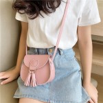 Mini bolsa transversal com franjas, elegante bolsa de ombro com borlas decorativas, bolsa de noite compacta para ocasiões especiais - Imagem 2
