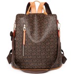 Mochila Feminina De Couro Pu Antifurto Casual Dupla Finalidade Mochila De Viagem Bolsa Transversal Feminina Moda