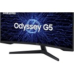 Monitor Gamer Curvo Samsung Odyssey 34’’, Ultra WQHD, 165Hz, 1ms, tela ultrawide, HDMI, Display Port, Freesync Premium, preto, série G5 - Imagem 2