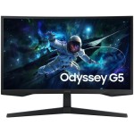 Monitor Gamer Samsung Odyssey G5 27, Resolução QHD, Taxa de atualização de 165Hz & 1ms de tempo de resposta (MPRT), Curvatura com 1000R, HDR 10, AMD FreeSync, Eye Saver Mode & Flicker Free Mode