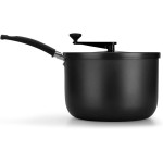 Multiflon Panela para Pipoca Pipoqueira 22 Centimetros Grafite Aluminio Antiaderente, Linha Versátil Resistente Durável e Saudável - Imagem 2