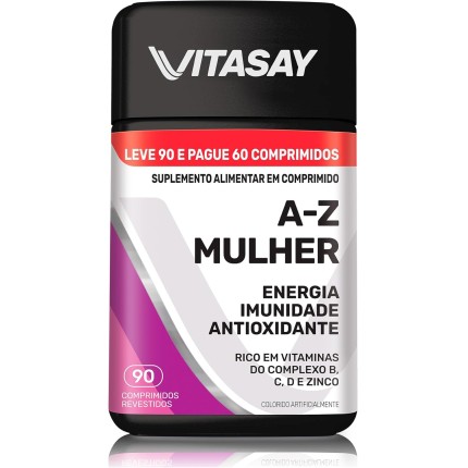 Multivitaminico Vitasay AZ Mulher com 90 comprimidos