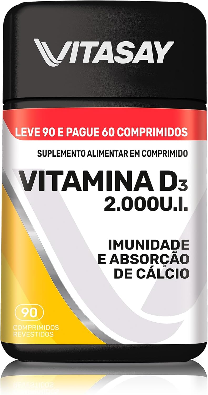 Multivitaminico-Vitasay-Vitamina-D3-2000UI-com-90-Comprimidos.jpg Multivitaminico Vitasay Vitamina D3 2000UI com 90 Comprimidos